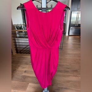 BCBGMaxAzria Fuchsia Asymmetrical Dress